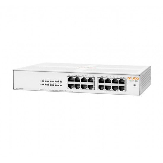 HPE Aruba Networking Aruba Instant On 1430 16G Unmanaged L2 Gigabit Ethernet (10/100/1000) 1U White