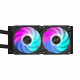 GIGABYTE AORUS WATERFORCE X II 240 AIO Liquid CPU Cooler - 2x120mm ARGB Fans, full-color LCD, DAISY-CHAIN, Intel LGA 1851 and AMD AM5 Compatible