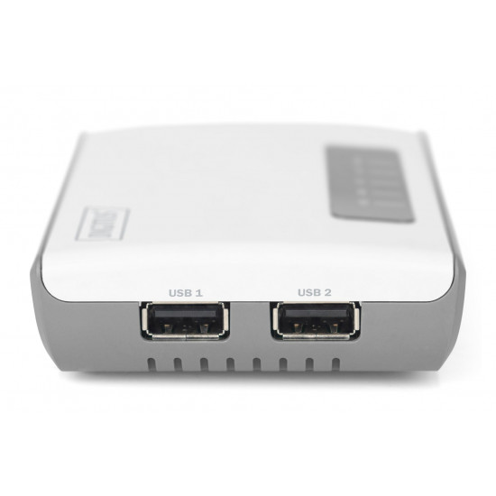 Digitus 2 Port USB 2.0 Wireless Multi-Functional Network Server, 300 Mbps