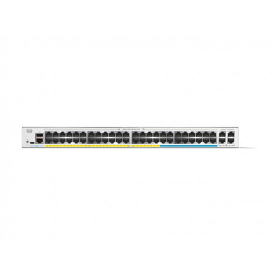 CISCO Catalyst 1300 48-Port Switch / 16-Port 2.5GE + 32-Port 1GE PoE+ with 740W power budget 4 x 10G SFP+ Uplinks