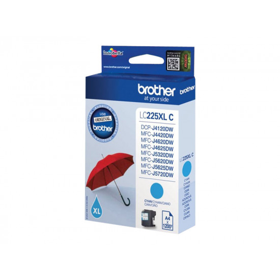 Brother LC-225XLC | Ink Cartridge | Cyan