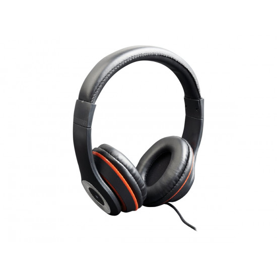 Gembird | Stereo headset, Los Angeles + microphone, passive noise canceling | Black