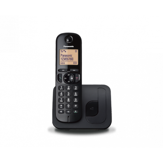 Panasonic | Cordless | KX-TGC210FXB | Built-in display | Caller ID | Black | Phonebook capacity 50 entries | Speakerphone