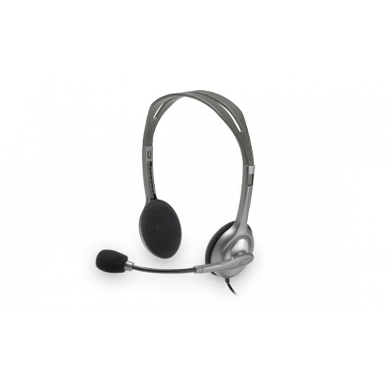 Logitech | Stereo headset | H111 | On-Ear Built-in microphone | 3.5 mm | Grey