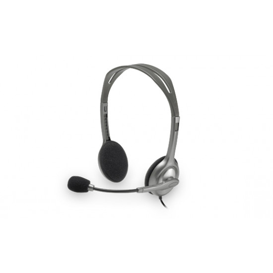 Logitech | Stereo headset | H111 | On-Ear Built-in microphone | 3.5 mm | Grey