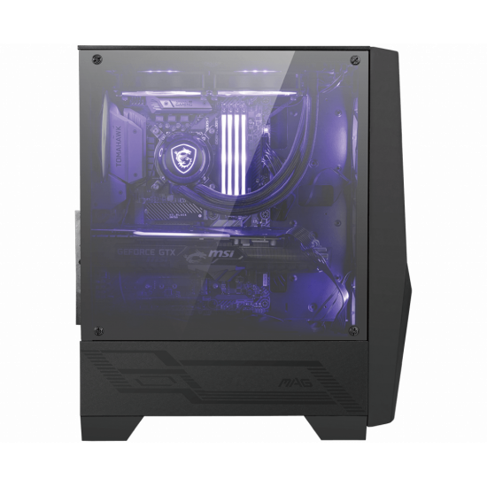 MSI MAG FORGE 100M PC Case, Mid-Tower, USB 3.2, Black | MSI | MAG FORGE 100M | Black | ATX | Power supply included No