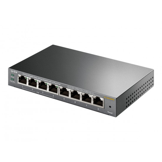 TP-LINK | Smart Switch | TL-SG108PE | Web Managed | Desktop | Gigabit Ethernet (copper) ports quantity 4 | PoE+ ports quantity 4 | Power supply type External | 36 month(s)