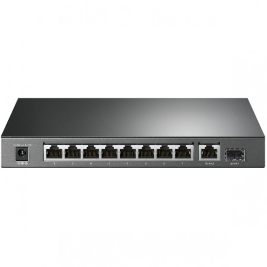 TP-LINK | Switch | TL-SG1210P | Unmanaged | Desktop | Gigabit Ethernet (copper) ports quantity 1 | SFP ports quantity 1 | PoE+ ports quantity 8 | 36 month(s)