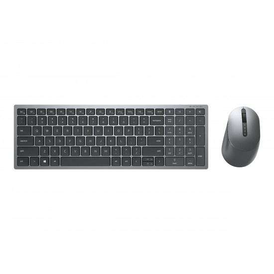 Dell | Keyboard and Mouse | KM7120W | Keyboard and Mouse Set | Wireless | Batteries included | US | Bluetooth | Titan Gray | Numeric keypad | Wireless connection