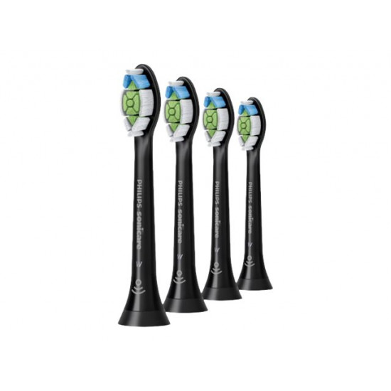 Philips | Toothbrush replacement | HX6064/11 | Heads | For adults | Number of brush heads included 4 | Number of teeth brushing modes Does not apply | Black