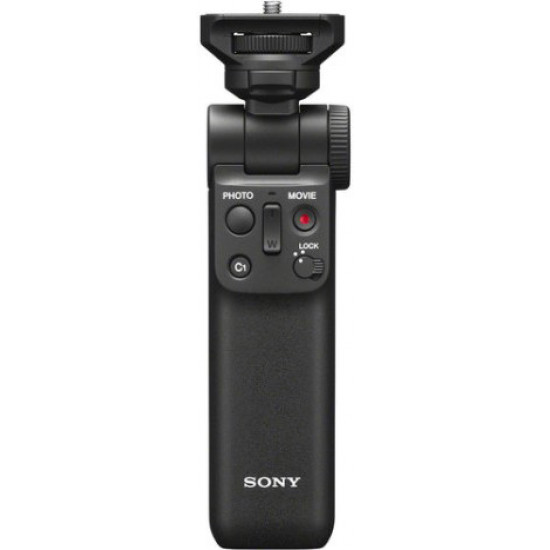 Sony | Shooting Grip | GP-VPT2BT | No cables required (Bluetooth-wireless); Dust and moisture resistant; Flexible tilt function; Quick, easy direction changes; Becomes a stable tripod, leaving both hands free for vlogging and other applications