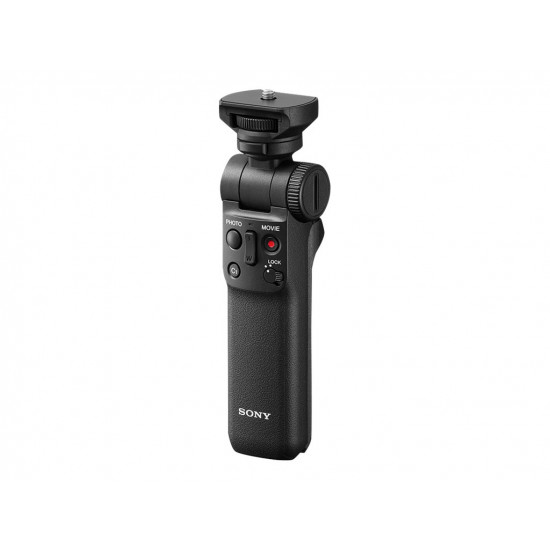 Sony | Shooting Grip | GP-VPT2BT | No cables required (Bluetooth-wireless); Dust and moisture resistant; Flexible tilt function; Quick, easy direction changes; Becomes a stable tripod, leaving both hands free for vlogging and other applications