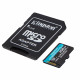 Kingston | microSD | Canvas Go! Plus | 256 GB | MicroSD | Flash memory class 10 | SD Adapter