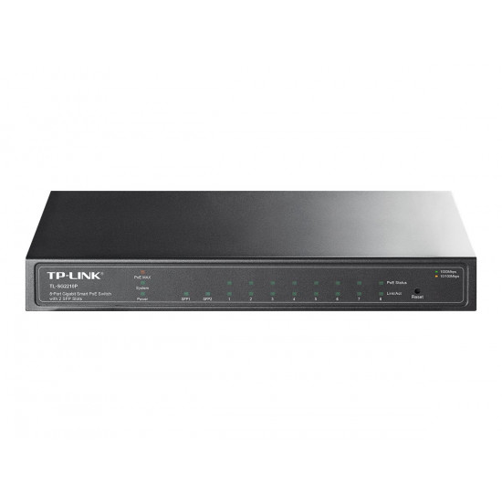 TP-LINK | Switch | TL-SG2210P | Web Managed | Desktop | SFP ports quantity 2 | Power over Ethernet (PoE) ports quantity 8 | Power supply type External | 36 month(s)