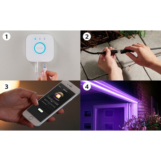 Philips Hue|Lightstrip|Hue White and Colour Ambiance|White and colored light