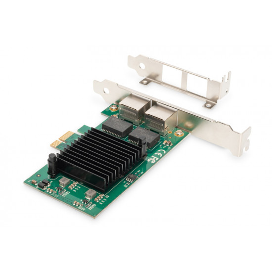 Digitus | Gigabit Ethernet PCI Express Card, 2-port 32-bit, low profile bracket, Intel chipset | DN-10132