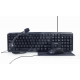 Gembird | 4-in-1 Multimedia office set | KBS-UO4-01 | Keyboard, Mouse, Pad and Headset Set | Wired | Mouse included | US | Black | 630 g