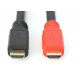 Digitus | High Speed HDMI Cable with Signal Amplifier | Black/Red | HDMI Male (type A) | HDMI Male (type A) | HDMI to HDMI | 10 m