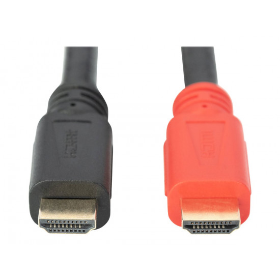 Digitus | High Speed HDMI Cable with Signal Amplifier | Black/Red | HDMI Male (type A) | HDMI Male (type A) | HDMI to HDMI | 10 m