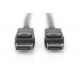 Digitus | DisplayPort Connection Cable | AK-340106-010-S | DisplayPort to DisplayPort DisplayPort Male (Version 1.3/1.4) | DisplayPort Male (Version 1.3/1.4)