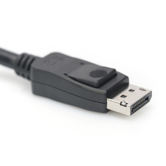 Digitus | DisplayPort Connection Cable | AK-340106-010-S | DisplayPort to DisplayPort DisplayPort Male (Version 1.3/1.4) | DisplayPort Male (Version 1.3/1.4)