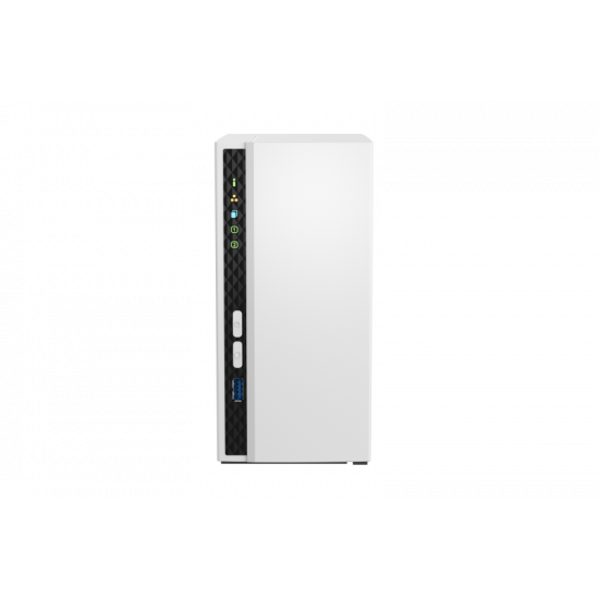 QNAP | 2-Bay ARM | TS-233 | Up to 2 SATA 6Gb/s, 3Gb/s | ARM 4-core | Cortex-A55 | Processor frequency 2.0 GHz | 2 GB | N/A