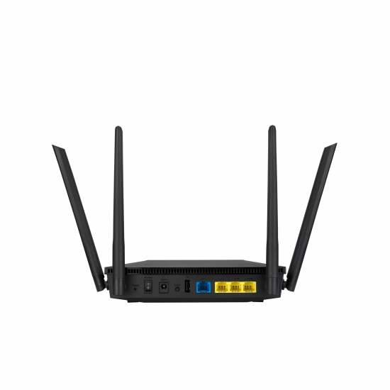 Wi-Fi 6 Wireless Dual Band Gigabit Router | RT-AX1800U | 802.11ax | Ethernet LAN (RJ-45) ports 3 | Mesh Support No | MU-MiMO Yes | No mobile broadband | Antenna type External | 1xUSB