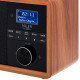 Adler | Radio DAB+ Bluetooth | AD 1184 | Alarm function | Black/Brown