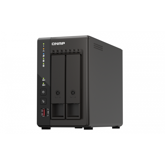 QNAP | 2-Bay desktop NAS | TS-253E-8G | Intel Celeron | J6412 4-core | Processor frequency 2.6 GHz | 8 GB