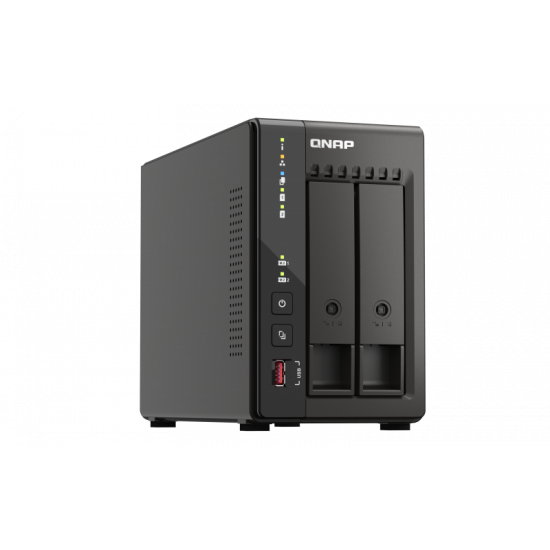 QNAP | 2-Bay desktop NAS | TS-253E-8G | Intel Celeron | J6412 4-core | Processor frequency 2.6 GHz | 8 GB