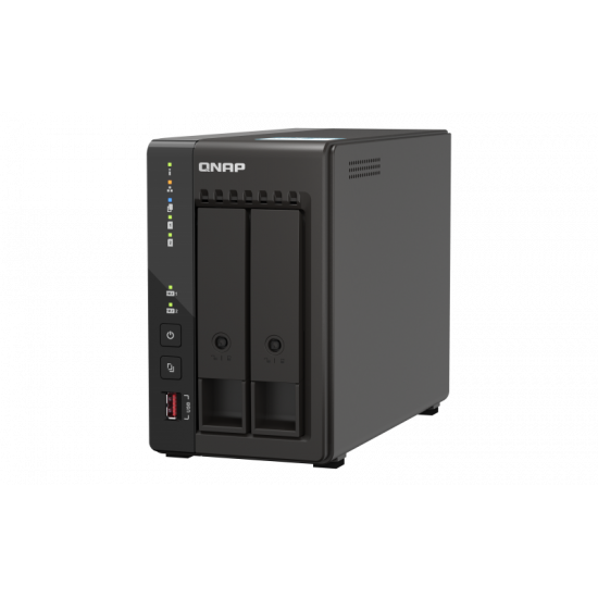 QNAP | 2-Bay desktop NAS | TS-253E-8G | Intel Celeron | J6412 4-core | Processor frequency 2.6 GHz | 8 GB