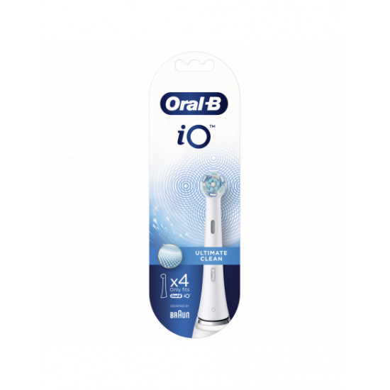 Oral-B | Toothbrush replacement | iO Ultimate Clean | Heads | For adults | Number of brush heads included 4 | Number of teeth brushing modes Does not apply | White