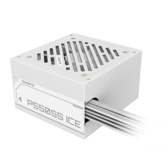 GIGABYTE P550SS ICE Power Supply - PCIe 5.0, 80 PLUS Silver, Fully Modular Design, 120mm Fan, ATX 3.0 compatible, EU Plug