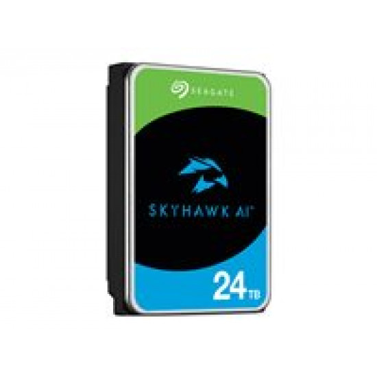 SEAGATE Surveillance Video Optimized AI Skyhawk 24TB HDD SATA 6Gb/s 512MB cache 3.5inch CMR Helium