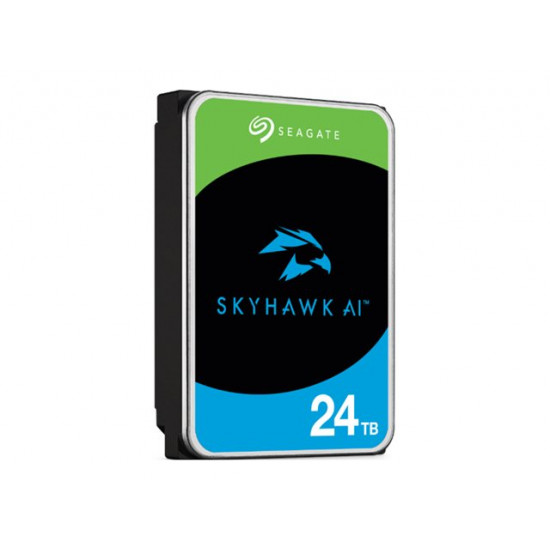 SEAGATE Surveillance Video Optimized AI Skyhawk 24TB HDD SATA 6Gb/s 512MB cache 3.5inch CMR Helium