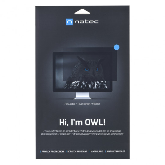 NATEC Owl Frameless display privacy filter 54.6 cm (21.5)