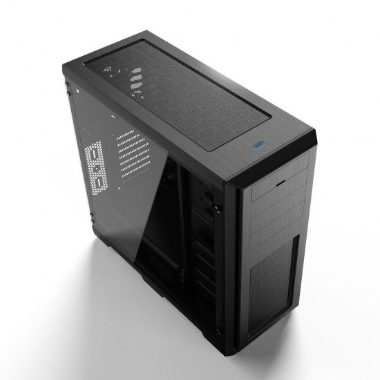 PHANTEKS Enthoo Pro Mid Tower, Tempered Glass - black