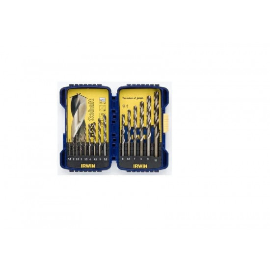 IRWIN DRILL BIT SET 15pcs. COBALT 1.5-10mm