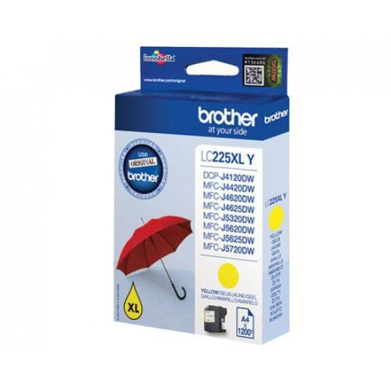 Brother LC225XLY | Ink Cartridge | Yellow