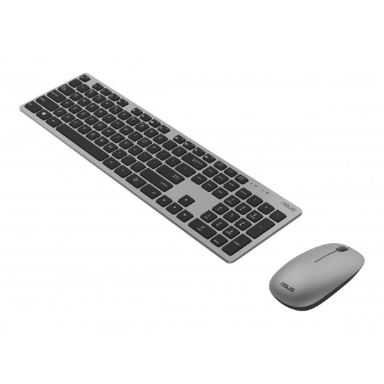 Asus | W5000 | Grey | Keyboard and Mouse Set | Wireless | Mouse included | RU | Grey | 460 g