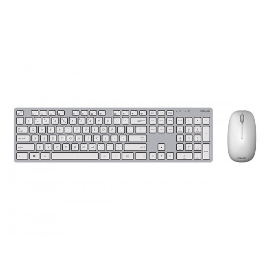 Asus | W5000 | Keyboard and Mouse Set | Wireless | Mouse included | EN | White | 460 g