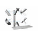 Digitus | Wall mount | Workstation | Adjustable Height, Tilt, Swivel | 27  | Maximum weight (capacity) 6 kg | Silver