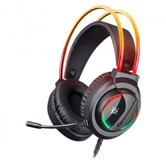 DEFENDER HEADPHONES WITH FLAME RGB MICROPHONE