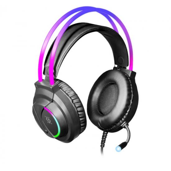 DEFENDER HEADPHONES WITH FLAME RGB MICROPHONE