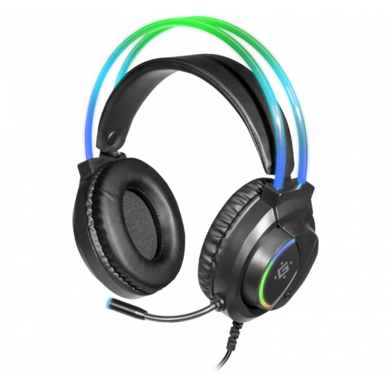 DEFENDER HEADPHONES WITH FLAME RGB MICROPHONE