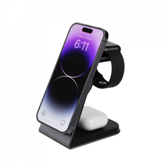 Fixed | MagPowerstation ALU stand with wireless charging 3 in 1 | FIXMPOS-AL-GR