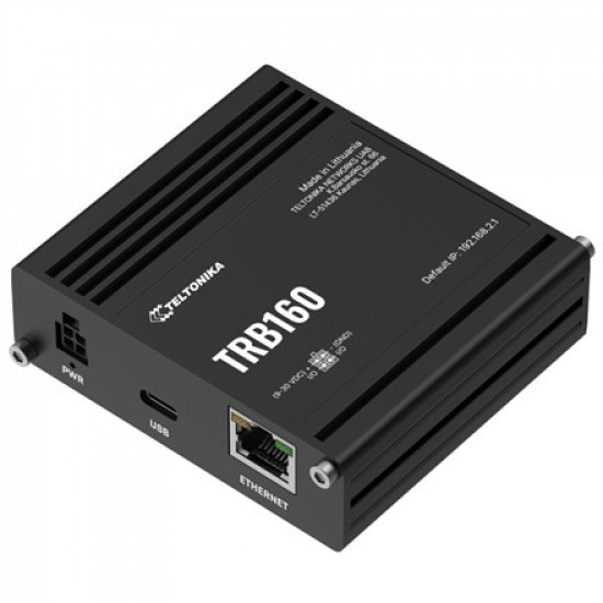 Teltonika TRB160 | LTE IoT Gateway | Cat 6, 1x RJ45 1000Mbps, IP30