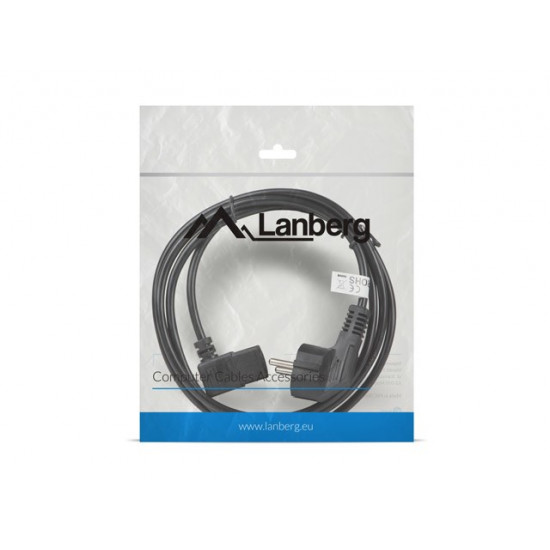 Lanberg CA-C13C-12CC-0018-BK power cable Black 2 m C13 coupler CEE7/7