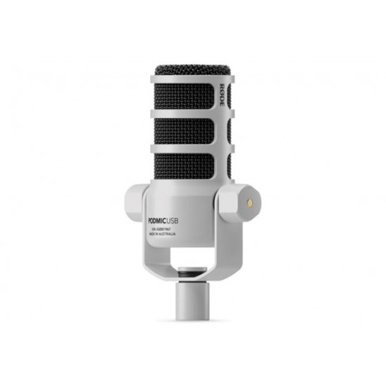 RØDE PodMic USB White - dynamic microphone for podcasting