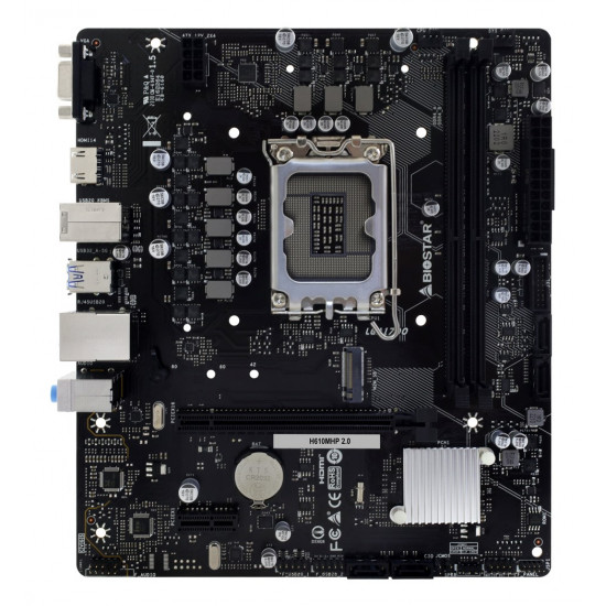 Biostar H610MHP 2.0 motherboard Intel H610 LGA 1700 micro ATX